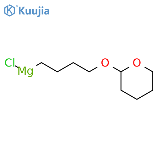 MAGNESIUM, CHLORO[4-[(TETRAHYDRO-2H-PYRAN-2-YL)OXY]BUTYL]- structure