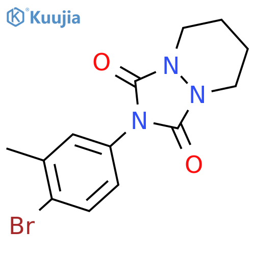 1H-[1,2,4]Triazolo[1,2-a]pyridazine-1,3(2H)-dione,2-(4-bromo-3-methylphenyl)tetrahydro- structure