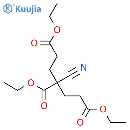 1,3,5-Pentanetricarboxylicacid, 3-cyano-, 1,3,5-triethyl ester structure