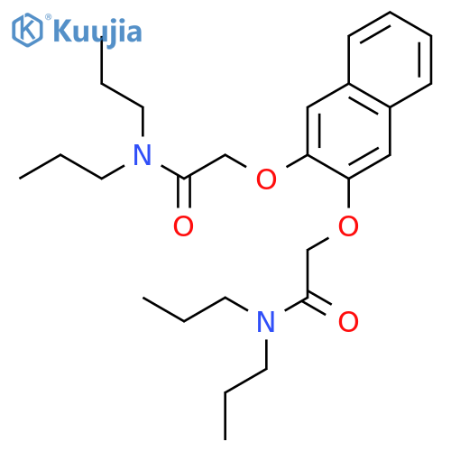 ACETAMIDE, 2,2'-[2,3-NAPHTHALENEDIYLBIS(OXY)]BIS[N,N-DIPROPYL- structure