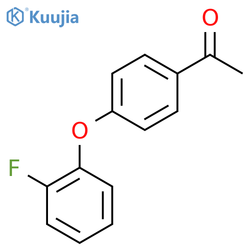1-[4-(2-fluorophenoxy)phenyl]ethanone structure