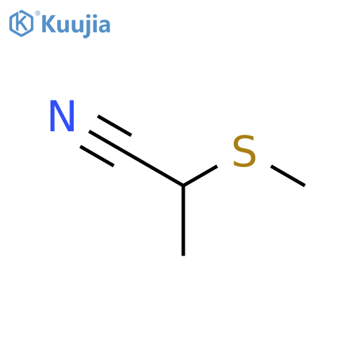 2-(methylsulfanyl)propanenitrile structure