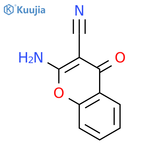 4H-1-Benzopyran-3-carbonitrile, 2-amino-4-oxo- structure
