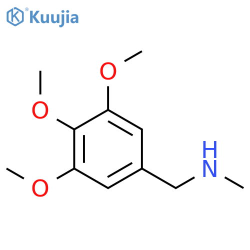 N-Methyl-1-(3,4,5-trimethoxyphenyl)methanamine hydrochloride structure