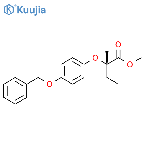 Butanoic acid, 2-methyl-2-[4-(phenylmethoxy)phenoxy]-, methyl ester,(2S)- structure