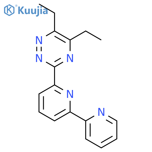 1,2,4-Triazine, 3-[2,2'-bipyridin]-6-yl-5,6-diethyl- structure
