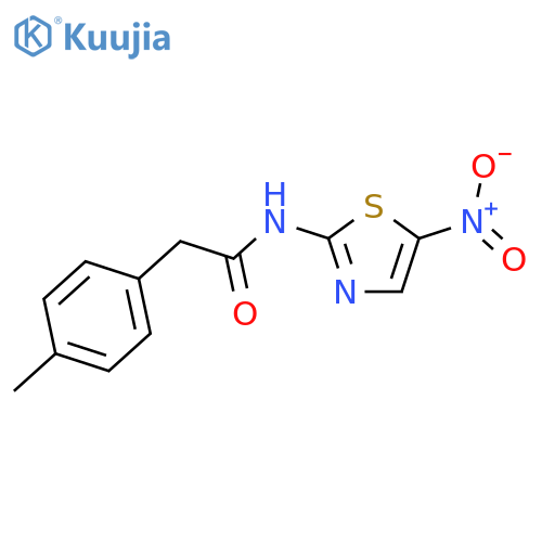 2-(4-methylphenyl)-N-(5-nitro-1,3-thiazol-2-yl)acetamide structure