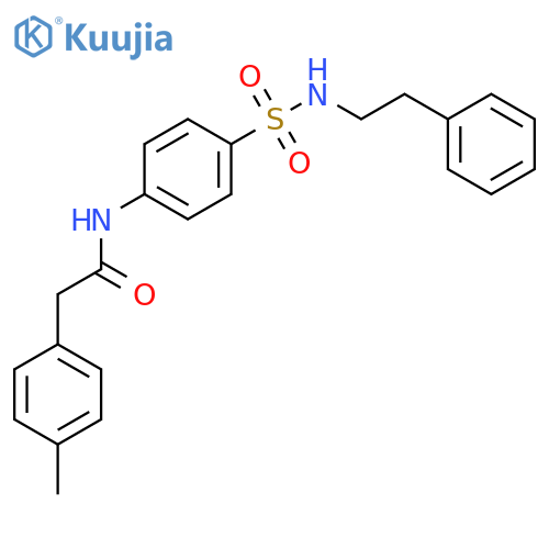 2-(4-methylphenyl)-N-(4-{[(2-phenylethyl)amino]sulfonyl}phenyl)acetamide structure