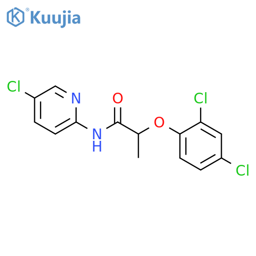 N-(5-chloro-2-pyridinyl)-2-(2,4-dichlorophenoxy)propanamide structure