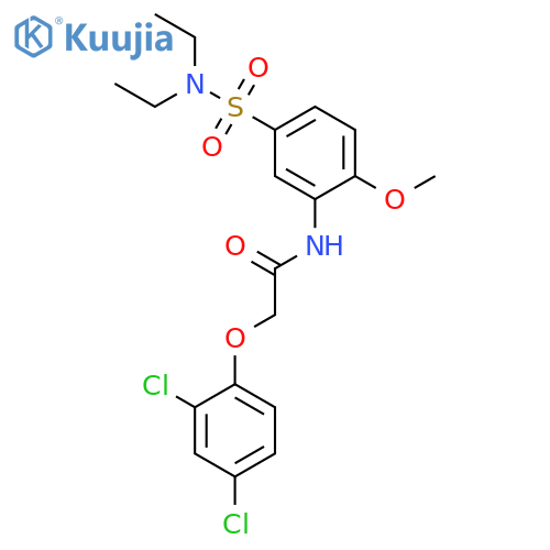 2-(2,4-Dichloro-phenoxy)-N-(5-diethylsulfamoyl-2-methoxy-phenyl)-acetamide structure