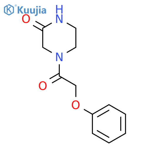 4-(2-Phenoxyacetyl)piperazin-2-one structure