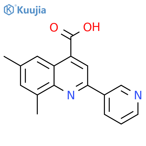 6,8-Dimethyl-2-pyridin-3-ylquinoline-4-carboxylic acid structure