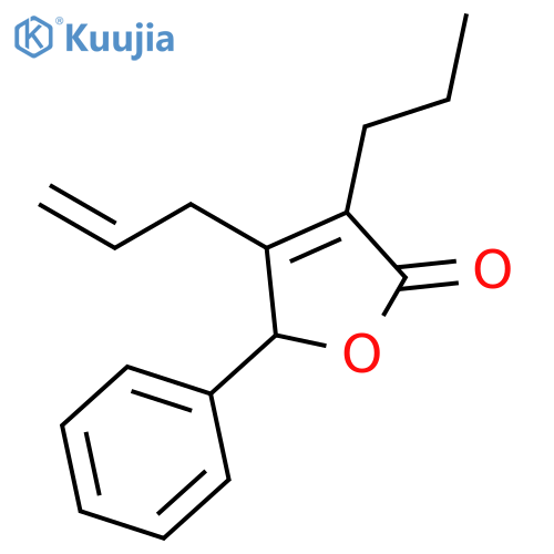 2(5H)-Furanone, 5-phenyl-4-(2-propenyl)-3-propyl- structure