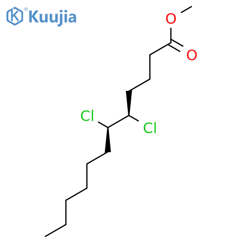 Dodecanoic acid, 5,6-dichloro-, methyl ester, (5R,6R)-rel- structure