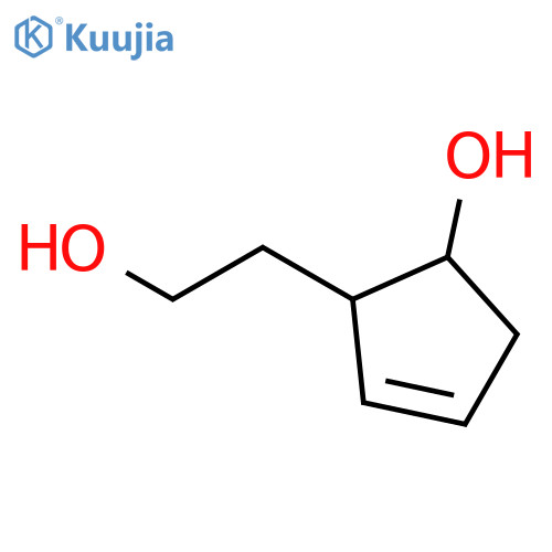2-Cyclopentene-1-ethanol, 5-hydroxy- structure