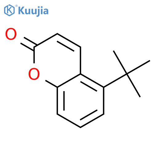 2H-1-Benzopyran-2-one, 5-(1,1-dimethylethyl)- structure