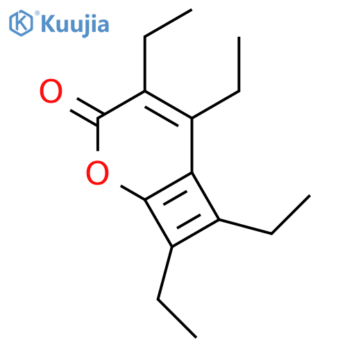 2-OXABICYCLO[4.2.0]OCTA-1(6),4,7-TRIEN-3-ONE, 4,5,7,8-TETRAETHYL- structure