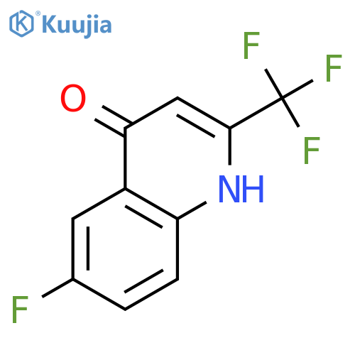 4(1H)-Quinolinone, 6-fluoro-2-(trifluoromethyl)- structure