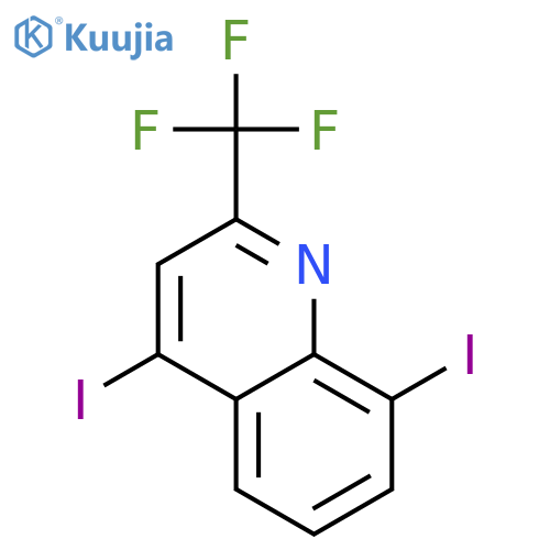 Quinoline, 4,8-diiodo-2-(trifluoromethyl)- structure