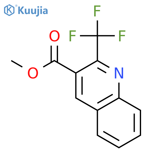 3-Quinolinecarboxylic acid, 2-(trifluoromethyl)-, methyl ester structure
