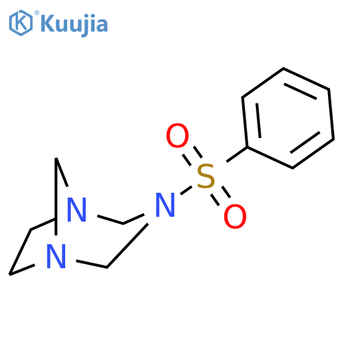3-(benzenesulfonyl)-1,3,5-triazabicyclo[3.2.1]octane structure