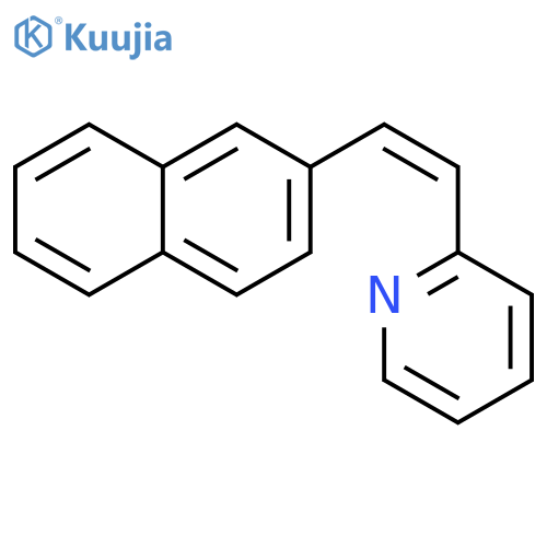 Pyridine, 2-[(1Z)-2-(2-naphthalenyl)ethenyl]- structure