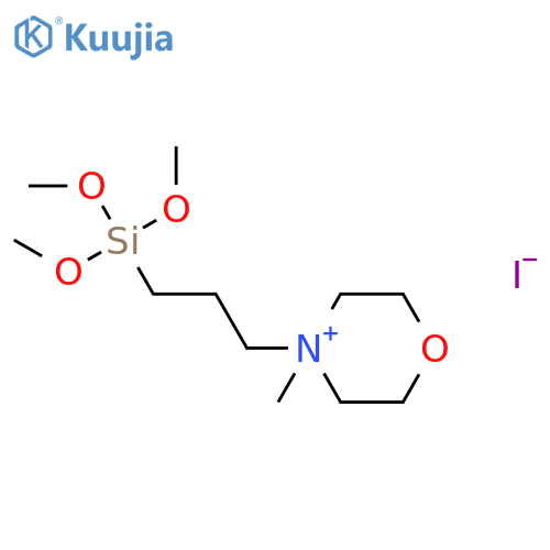 Morpholinium, 4-methyl-4-[3-(trimethoxysilyl)propyl]-, iodide structure