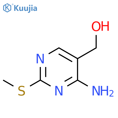 [4-amino-2-(methylsulfanyl)pyrimidin-5-yl]methanol structure