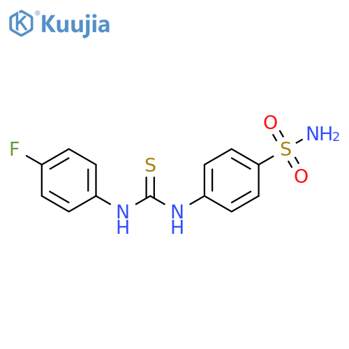 1-(4-fluorophenyl)-3-(4-sulfamoylphenyl)thiourea structure