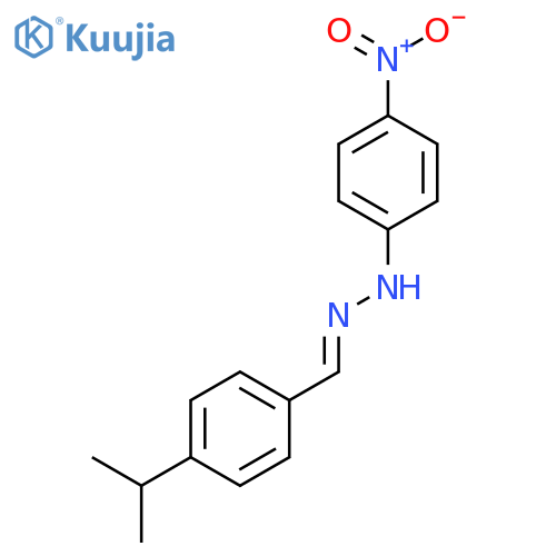 BENZALDEHYDE, 4-(1-METHYLETHYL)-, (4-NITROPHENYL)HYDRAZONE structure