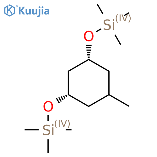 Trimethyl-[(1S,5R)-3-methyl-5-trimethylsilyloxycyclohexyl]oxysilane structure