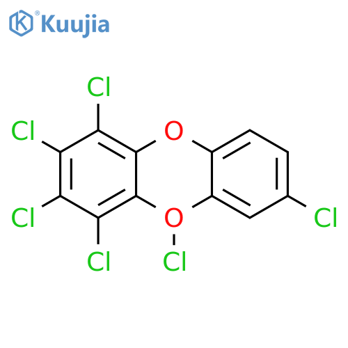 Dibenzo-p-dioxin, 1,2,3,4,5,7-hexachloro- structure