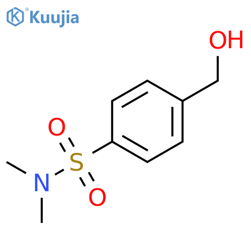 4-(hydroxymethyl)-N,N-dimethylbenzene-1-sulfonamide structure