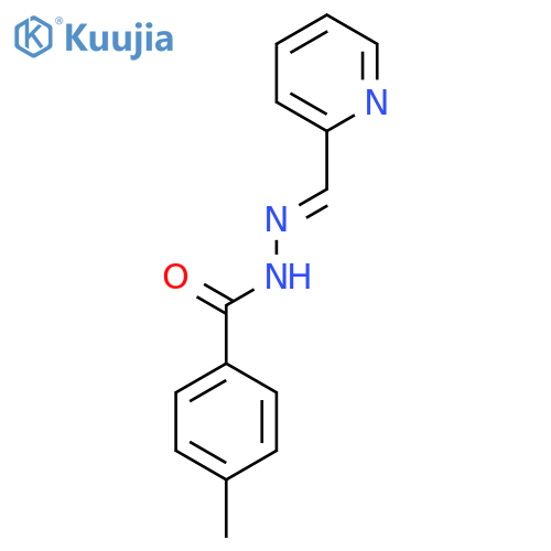 Benzoic acid, 4-methyl-, (2-pyridinylmethylene)hydrazide structure