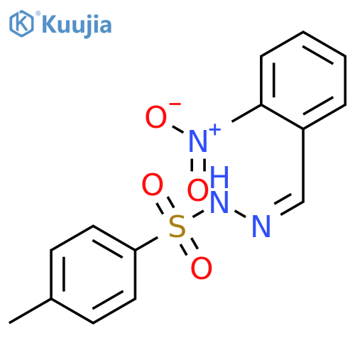 Benzenesulfonic acid,4-methyl-, 2-[(2-nitrophenyl)methylene]hydrazide structure
