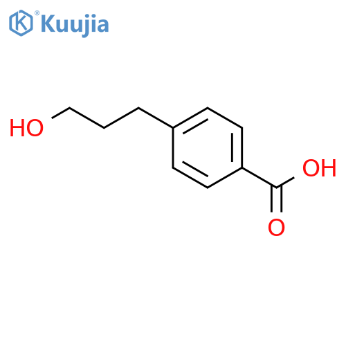 4-(3-hydroxypropyl)benzoic acid structure