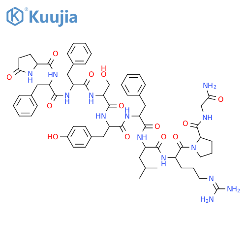 Luteinizing hormone-releasing factor (swine), 2-D-phenylalanine-3-L-phenylalanine-6-D-phenylalanine- (9CI) structure