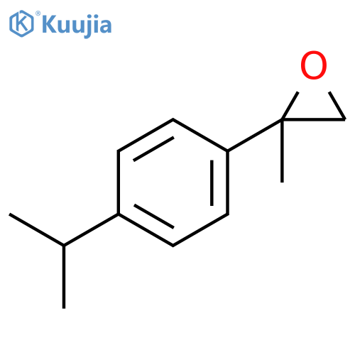 2-methyl-2-4-(propan-2-yl)phenyloxirane structure