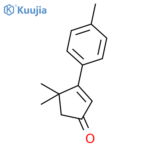 2-Cyclopenten-1-one, 4,4-dimethyl-3-(4-methylphenyl)- structure