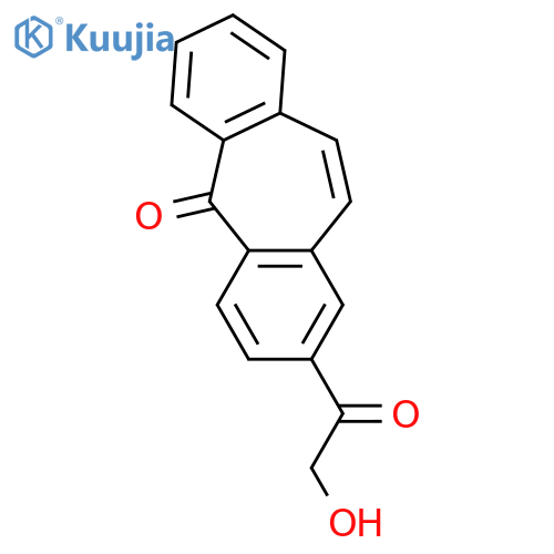 5H-Dibenzo[a,d]cyclohepten-5-one, 2-(hydroxyacetyl)- structure