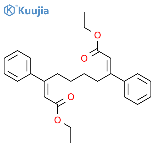 2,8-DECADIENEDIOIC ACID, 3,8-DIPHENYL-, DIETHYL ESTER structure