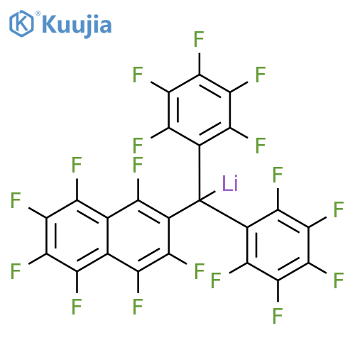Lithium,[(1,3,4,5,6,7,8-heptafluoro-2-naphthalenyl)bis(pentafluorophenyl)methyl]- structure