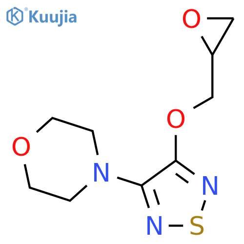 rac 4-4-(Oxiranylmethoxy)-1,2,5-thiadiazol-3-ylmorpholine structure