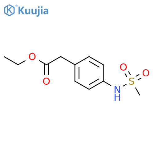 Ethyl 2-[4-(Methylsulfonamido)phenyl]acetate structure
