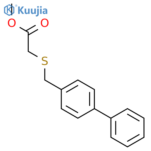Acetic acid, [([1,1'-biphenyl]-4-ylmethyl)thio]-, methyl ester structure