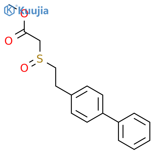 ACETIC ACID, [(2-[1,1'-BIPHENYL]-4-YLETHYL)SULFINYL]-, METHYL ESTER structure