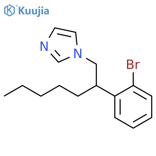 1H-Imidazole, 1-(2-(2-bromophenyl)heptyl)- structure