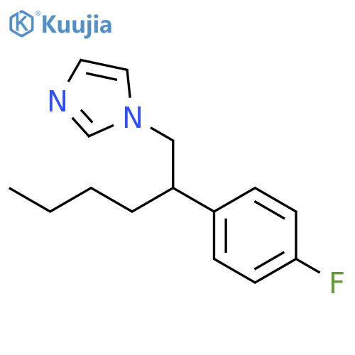 1H-Imidazole, 1-[2-(4-fluorophenyl)hexyl]- structure
