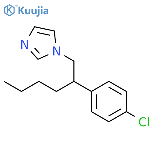 1H-Imidazole, 1-[2-(4-chlorophenyl)hexyl]- structure