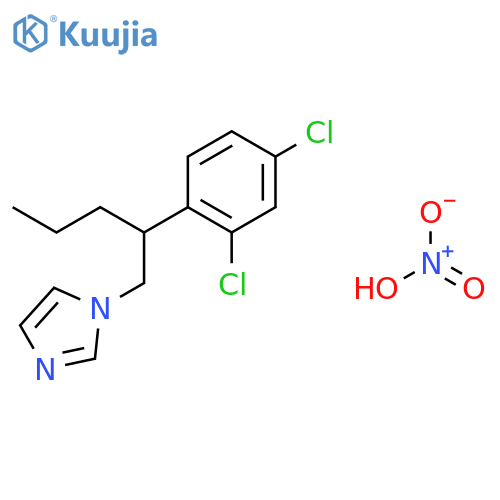 1H-Imidazole, 1-[2-(2,4-dichlorophenyl)pentyl]-, mononitrate structure